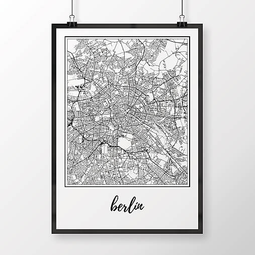 Obrazy - BERLÍN, klasický, biely - 9948292_