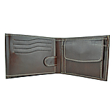 Pánska peňaženka z pravej kože v tmavo hnedej farbe