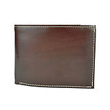 Pánske tašky - Pánska peňaženka z pravej kože v tmavo hnedej farbe - 9947707_