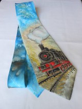 Pánske doplnky - Maľovaná hodvábna kravata - podľa želania - 9946823_