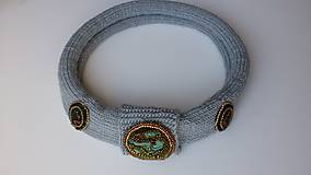 Náhrdelníky - Štýlový pletený náhrdelník-"Versailles" - 9952062_