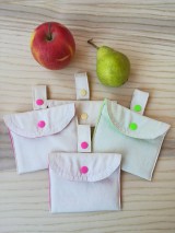 Úžitkový textil - Nákupná súprava vreciek na zeleninu - basic (Pink) - 9952077_