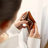Pánske tašky - Kožená peňaženka mini na bankovky a kreditné karty ZMEJSS - 9951412_