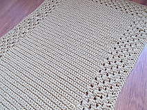Úžitkový textil - Háčkovaný koberec - 9956220_