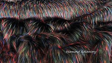 Textil - Kožušina huňatá - Firework - cena za 10 cm - 9957519_