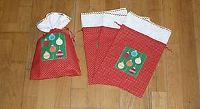 Úžitkový textil - Mikulášske/vianočné vrecúška na drobnosti  (na drobnosti 2) - 9956500_