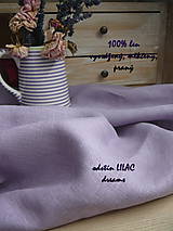 Textil - 100% len metráž, 190g/m2...LILAC DREAMS - 9960277_