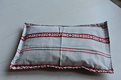 Úžitkový textil - Hrejivý vankúšik vidiek (214 g 17x 28cm - Červená) - 9960992_