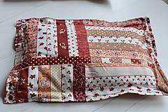 Úžitkový textil - Hrejivý vankúšik vidiek (214 g 17x 28cm - Červená) - 9960994_