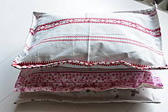 Úžitkový textil - Hrejivý vankúšik vidiek (214 g 17x 28cm - Červená) - 9961007_