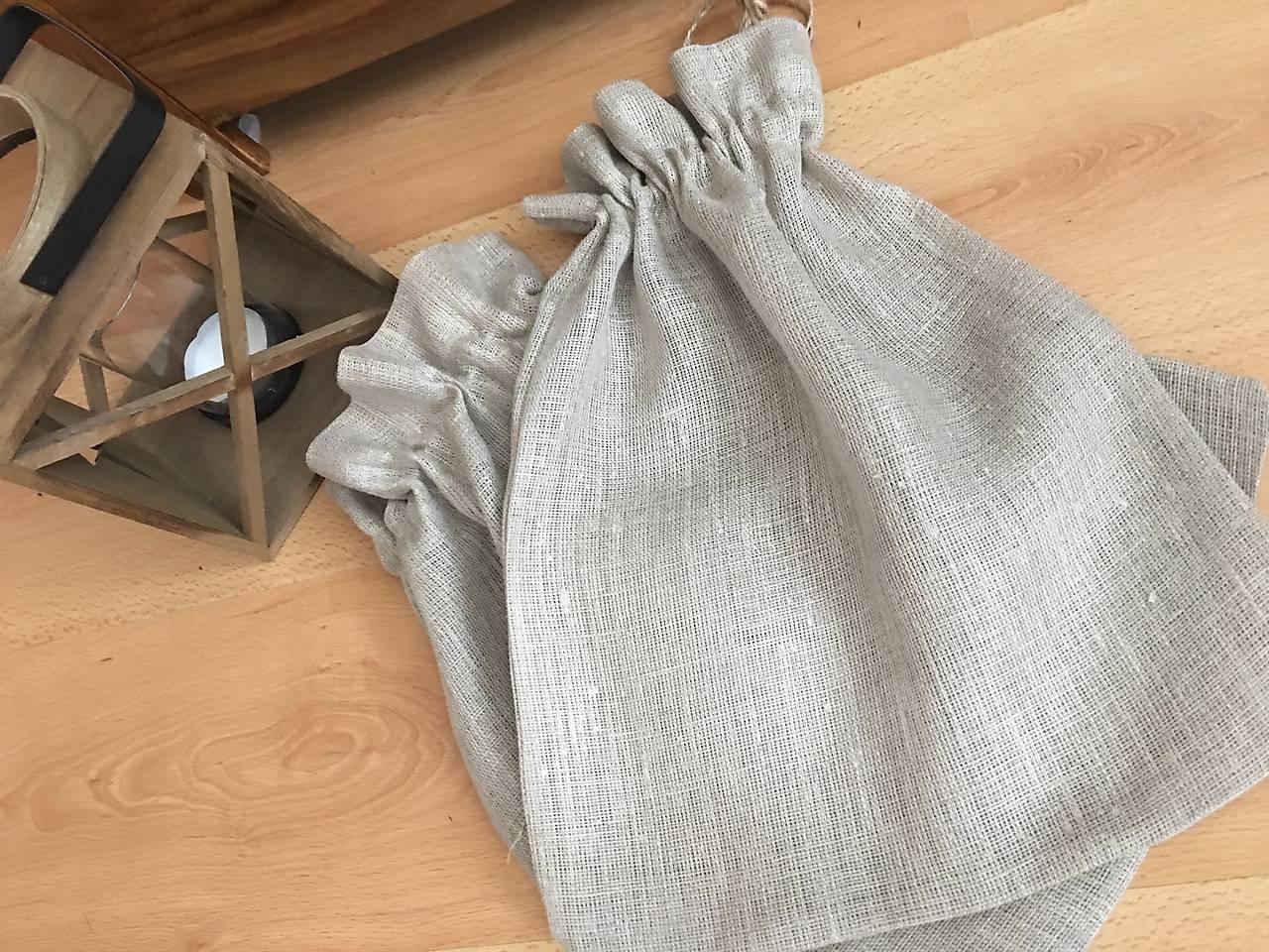 Lanové vrecúška na bylinky 