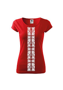 Topy, tričká, tielka - AKÝ KRAJ, TAKÝ KROJ (Červená) - 9969108_