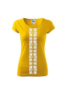 Topy, tričká, tielka - AKÝ KRAJ, TAKÝ KROJ (Žltá) - 9969114_
