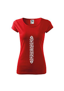 Topy, tričká, tielka - AKÝ KRAJ, TAKÝ KROJ (Červená) - 9969156_