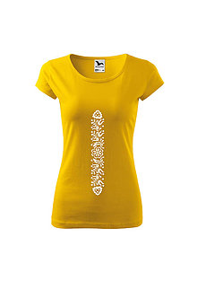 Topy, tričká, tielka - AKÝ KRAJ, TAKÝ KROJ (Žltá) - 9969161_
