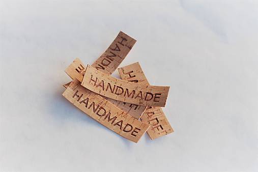 Korkové štítky Handmade