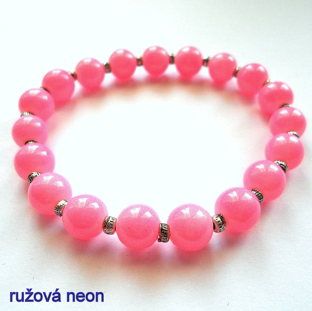Náramok-OXANA (ružová neon)