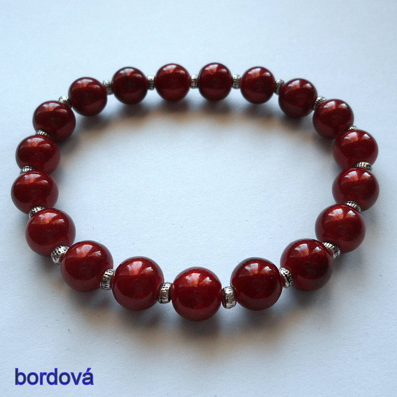 Náramok-OXANA (bordová)