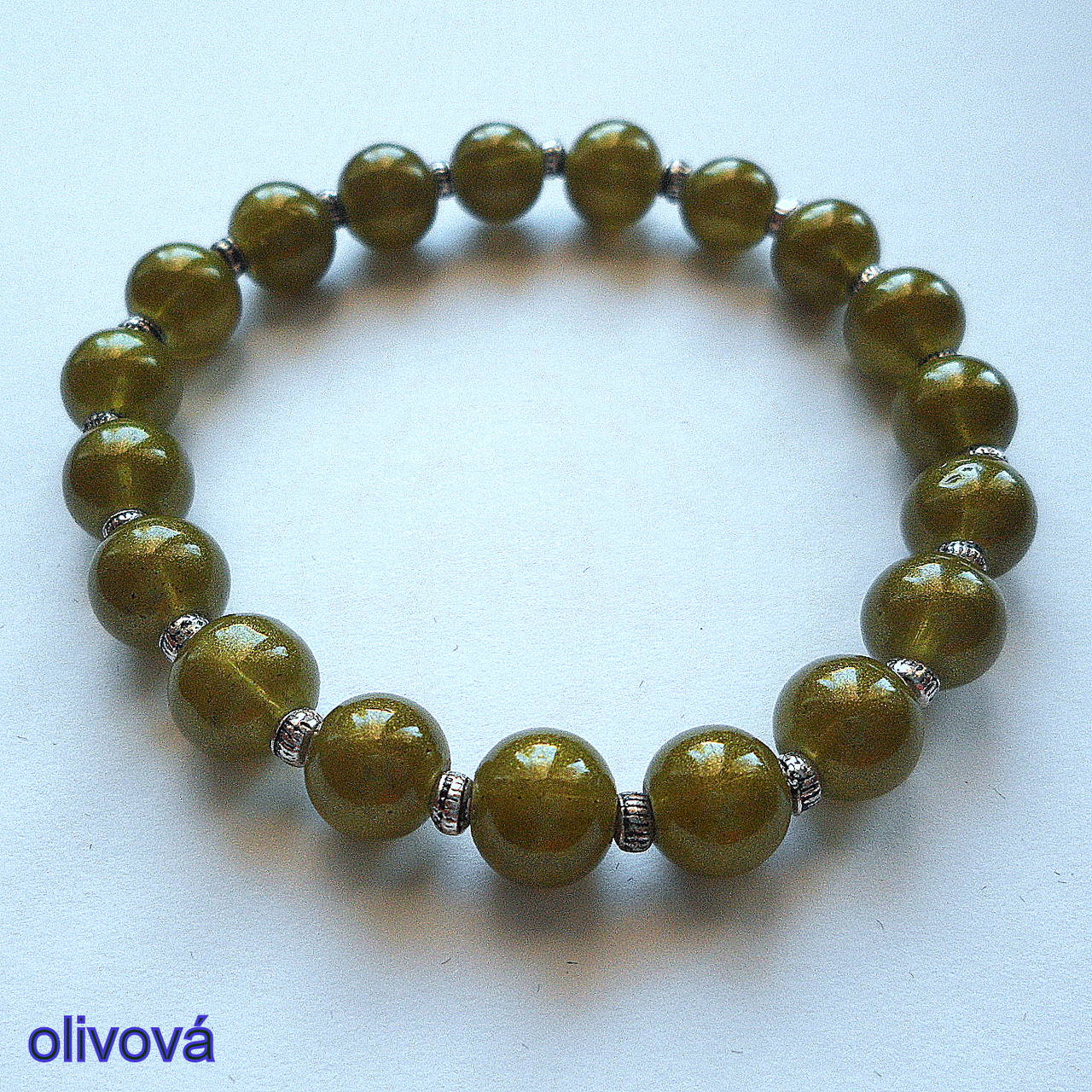 Náramok-OXANA (olivová)