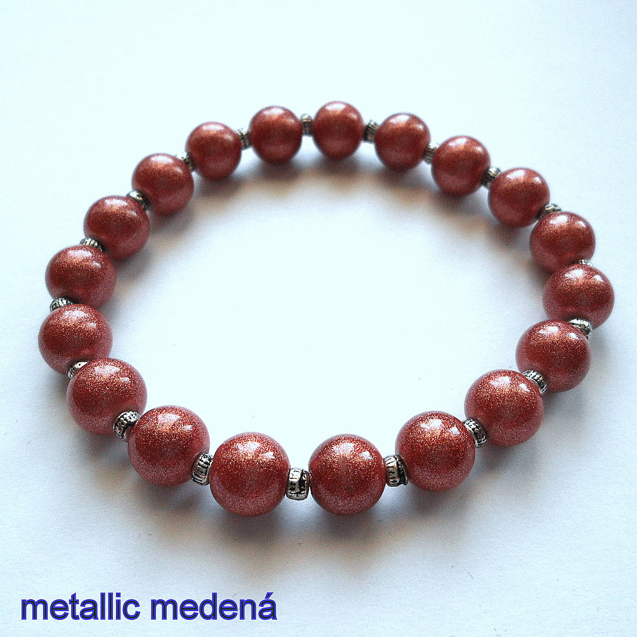 Náramok-OXANA metallic (medená)