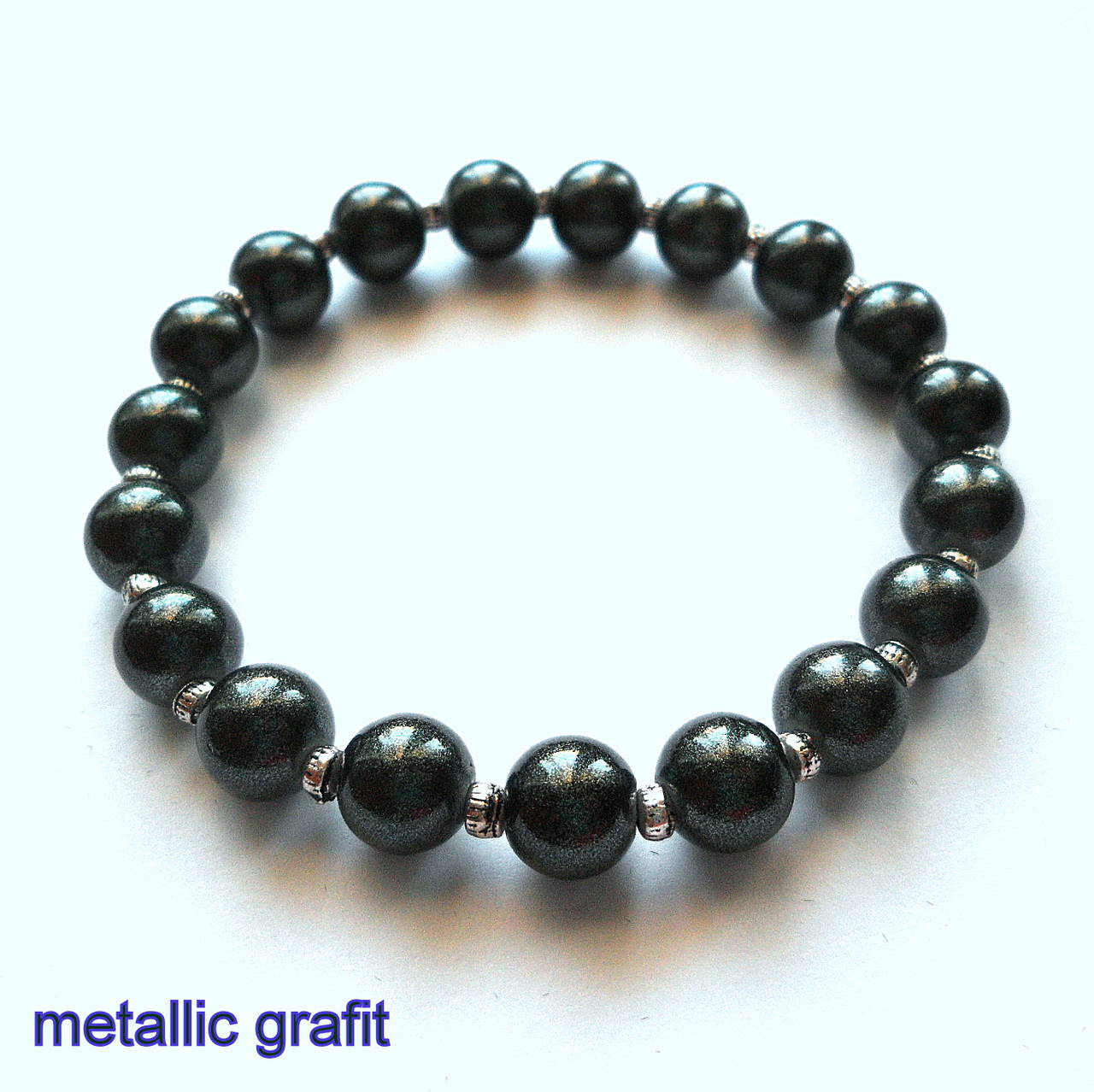 Náramok-OXANA metallic (grafit)