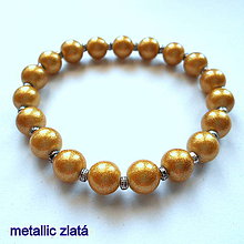 Náramky - Náramok-OXANA metallic - 9970105_