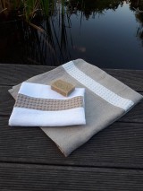 Úžitkový textil - Ľanová osuška a uterák Pure Linen I - 9970009_