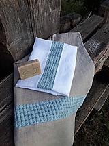 Úžitkový textil - Ľanová osuška a uterák Pure Linen II - 9970021_