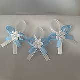 Svadobné pierka - Pierka pre svadobných hostí - rôzne modré odtiene - 9974303_