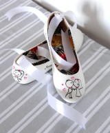 Ponožky, pančuchy, obuv - svadobné balerínky simple - 9971847_