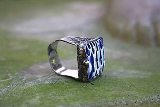 Prstene - Cínovaný prsteň - Úchvatná keramika - 9975892_