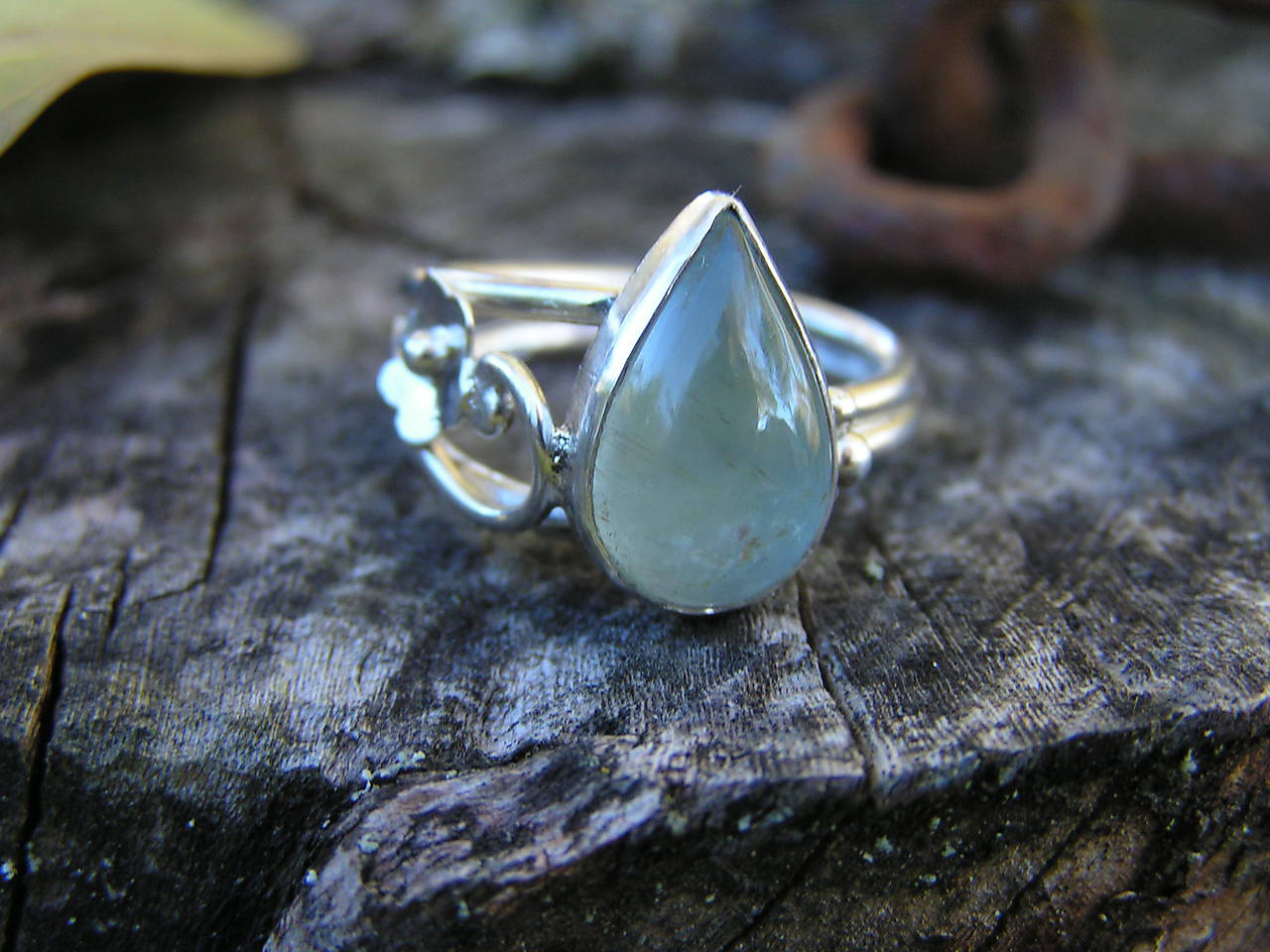 Strieborny prsteň Ag925 Topás 