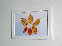 Dekorácie - Obrázok na stenu 33x24 cm (Jeseň v zime) - 9979403_