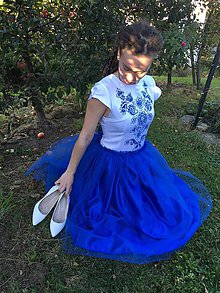 Šaty - Modré šaty - 9978563_