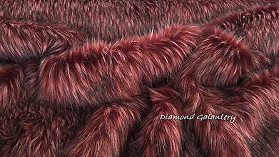 Textil - Kožušina umelá - cyklamenový melír - cena za 10 cm - 9983702_