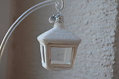 Dekorácie - Biele lampášiky na stromček - 9982431_