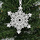 Dekorácie - Vianočná ozdoba čipka snehová vločka 25 rôznych (I) - 9983373_