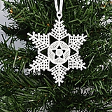 Dekorácie - Vianočná ozdoba čipka snehová vločka 25 rôznych (H) - 9983425_
