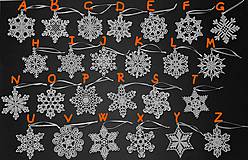 Dekorácie - Vianočná ozdoba čipka snehová vločka 25 rôznych (I) - 9983426_