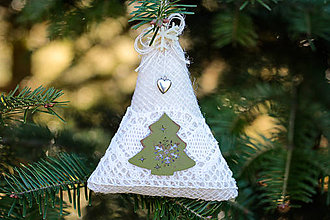 Dekorácie - Vianočný zvonček stromček - 9982080_