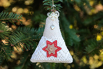 Dekorácie - Vianočný zvonček hviezda - 9982086_