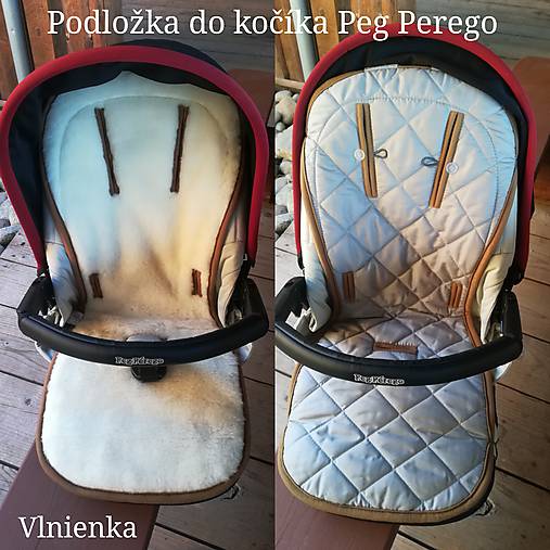Detský textil - Podložka do kočíka PEG PEREGO 100% Merino ELEGANT - 9987654_