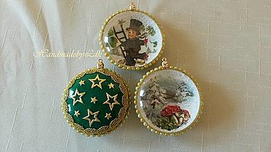 Dekorácie - Vianočný medailón pre šťastie - 9989244_