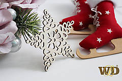 Dekorácie - Vianočné drevené ozdoby - 9991266_