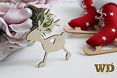 Dekorácie - Vianočné drevené ozdoby - 9991267_