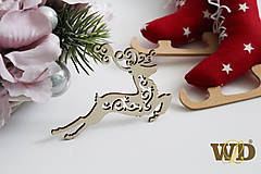 Dekorácie - Vianočné drevené ozdoby - 9991269_