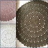 Úžitkový textil - Koberec - okrúhly (Olivová) - 9991171_
