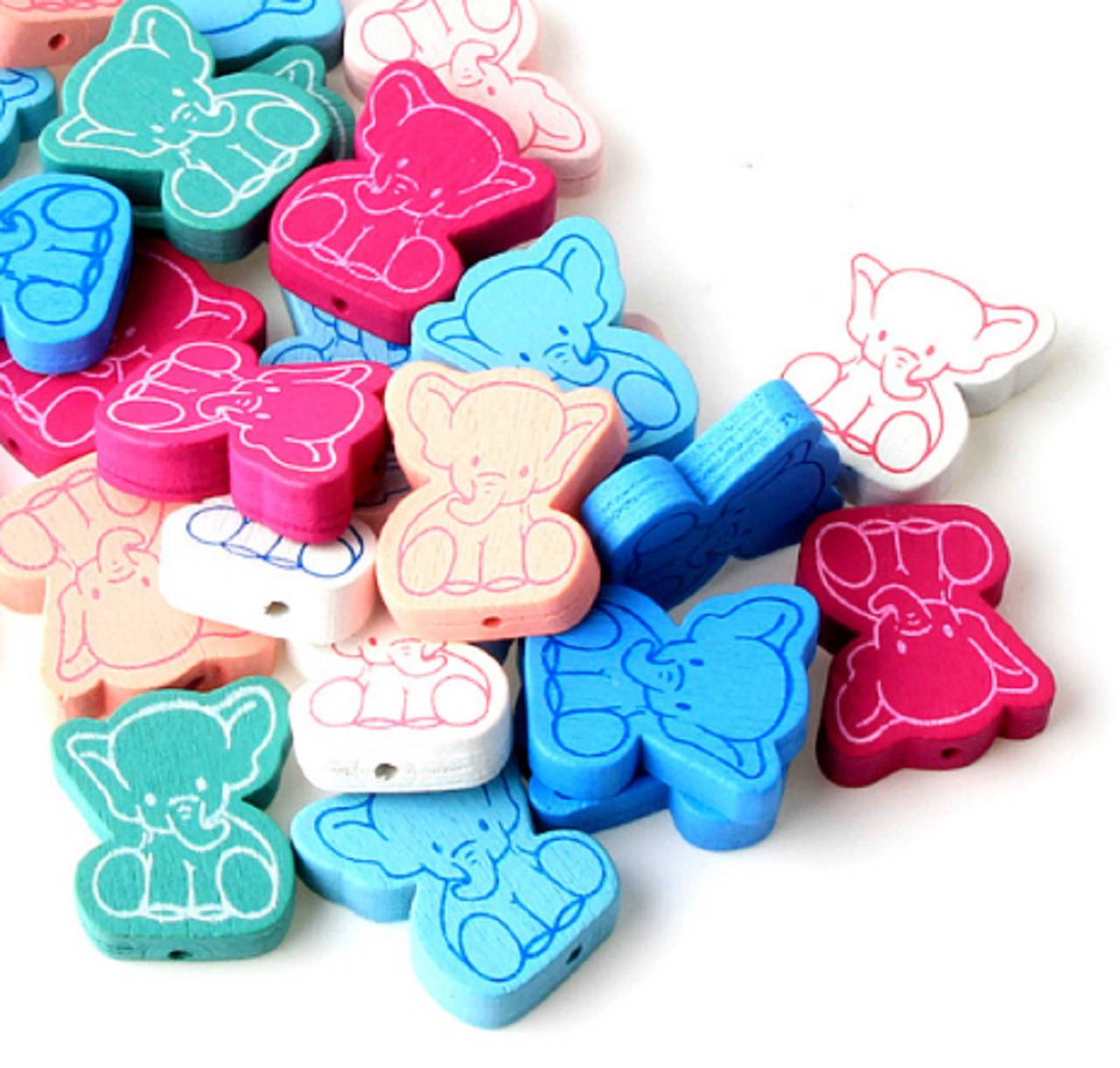 KD101 Korálka drevená SLONÍK 2 x 2,5 cm