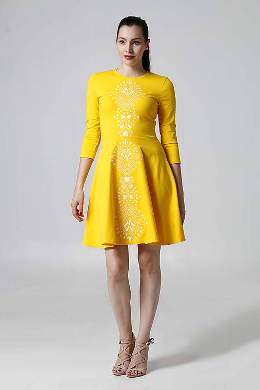  - Šaty žlté Lovely (na miery) - 9995599_