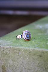 Prstene - Sklenený prsteň - Rybie očko 7 - 9994852_